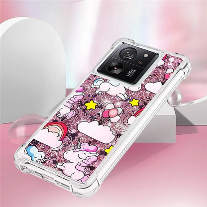 YB Quicksand Series-2 for Xiaomi 13T / 13T Pro / Redmi K60 Ultra Case Glitter Waterfall Pattern Phone Cover