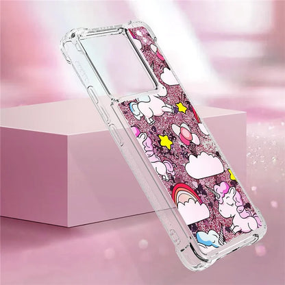 YB Quicksand Series-2 for Xiaomi 13T / 13T Pro / Redmi K60 Ultra Case Glitter Waterfall Pattern Phone Cover