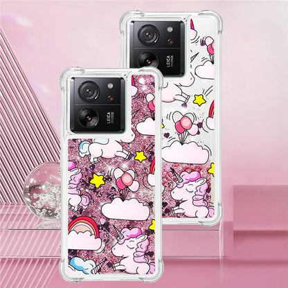 YB Quicksand Series-2 for Xiaomi 13T / 13T Pro / Redmi K60 Ultra Case Glitter Waterfall Pattern Phone Cover