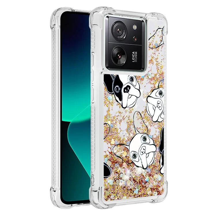 YB Quicksand Series-2 for Xiaomi 13T / 13T Pro / Redmi K60 Ultra Case Glitter Waterfall Pattern Phone Cover