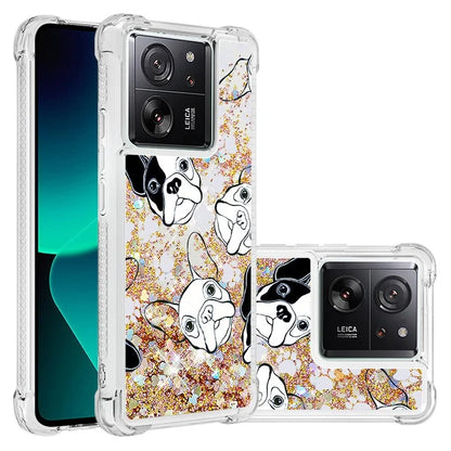 YB Quicksand Series-2 for Xiaomi 13T / 13T Pro / Redmi K60 Ultra Case Glitter Waterfall Pattern Phone Cover