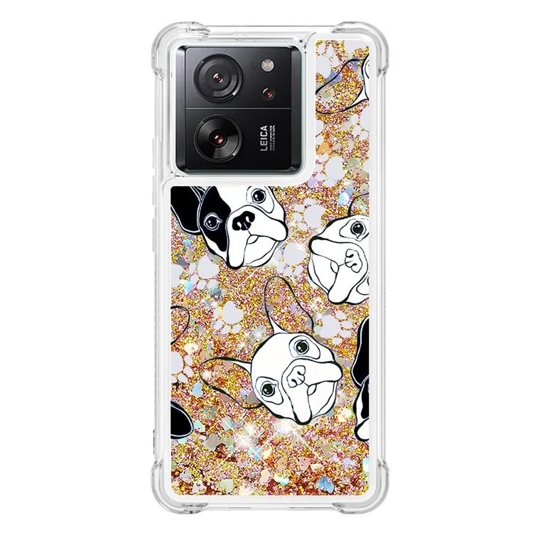 YB Quicksand Series-2 for Xiaomi 13T / 13T Pro / Redmi K60 Ultra Case Glitter Waterfall Pattern Phone Cover