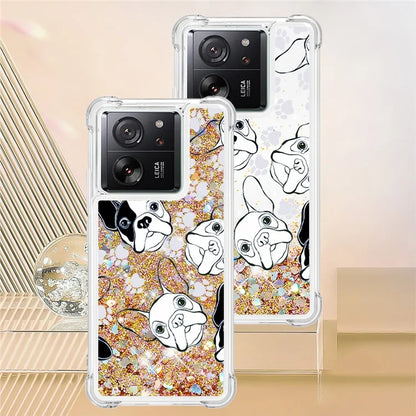 YB Quicksand Series-2 for Xiaomi 13T / 13T Pro / Redmi K60 Ultra Case Glitter Waterfall Pattern Phone Cover