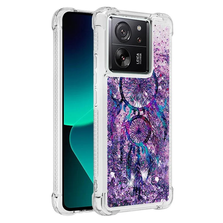 YB Quicksand Series-2 for Xiaomi 13T / 13T Pro / Redmi K60 Ultra Case Glitter Waterfall Pattern Phone Cover