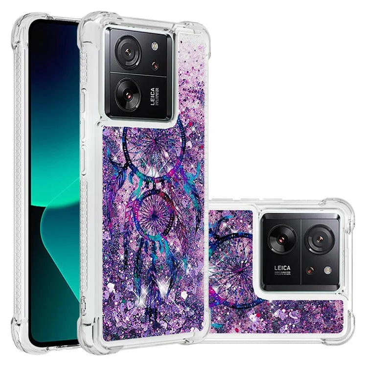 YB Quicksand Series-2 for Xiaomi 13T / 13T Pro / Redmi K60 Ultra Case Glitter Waterfall Pattern Phone Cover