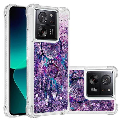 YB Quicksand Series-2 for Xiaomi 13T / 13T Pro / Redmi K60 Ultra Case Glitter Waterfall Pattern Phone Cover