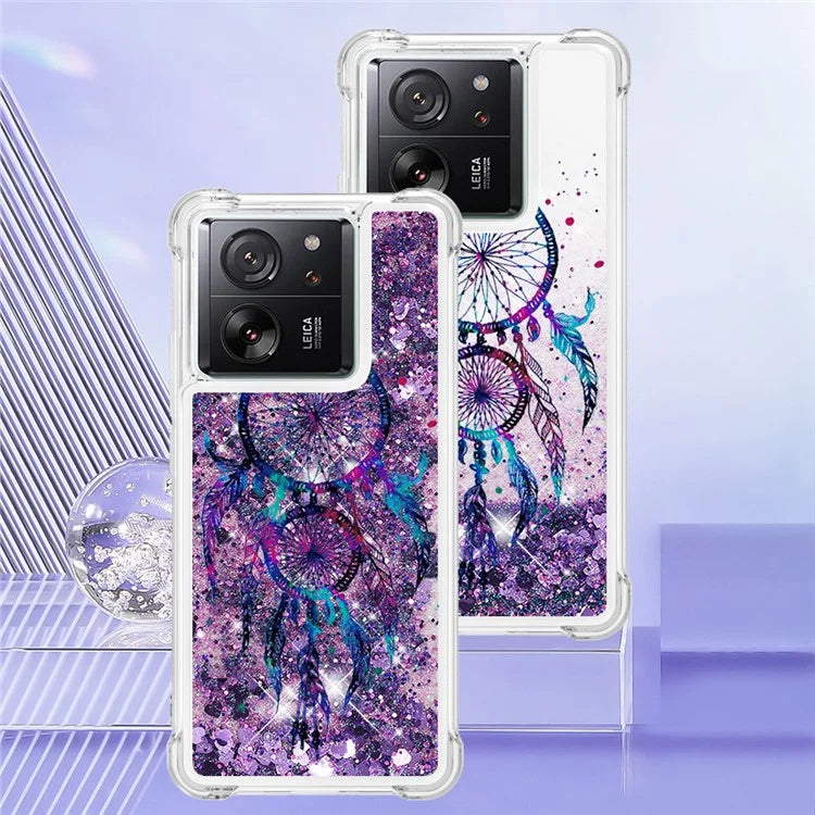 YB Quicksand Series-2 for Xiaomi 13T / 13T Pro / Redmi K60 Ultra Case Glitter Waterfall Pattern Phone Cover