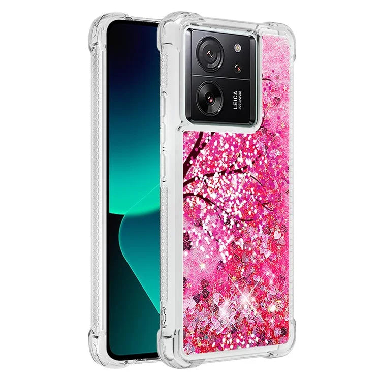 YB Quicksand Series-2 for Xiaomi 13T / 13T Pro / Redmi K60 Ultra Case Glitter Waterfall Pattern Phone Cover