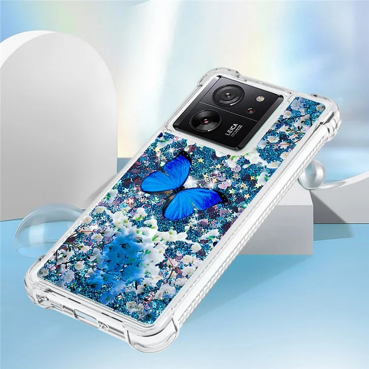 YB Quicksand Series-2 for Xiaomi 13T / 13T Pro / Redmi K60 Ultra Case Glitter Waterfall Pattern Phone Cover