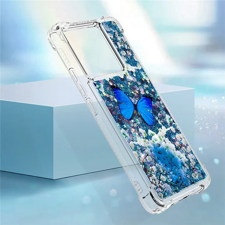YB Quicksand Series-2 for Xiaomi 13T / 13T Pro / Redmi K60 Ultra Case Glitter Waterfall Pattern Phone Cover