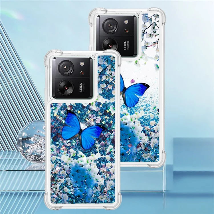 YB Quicksand Series-2 for Xiaomi 13T / 13T Pro / Redmi K60 Ultra Case Glitter Waterfall Pattern Phone Cover