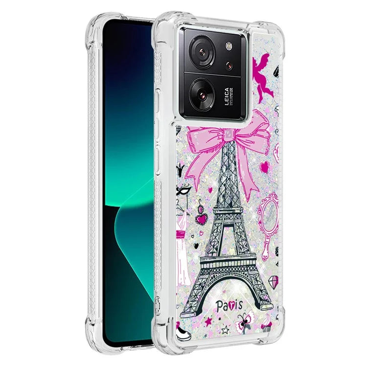 YB Quicksand Series-2 for Xiaomi 13T / 13T Pro / Redmi K60 Ultra Case Glitter Waterfall Pattern Phone Cover