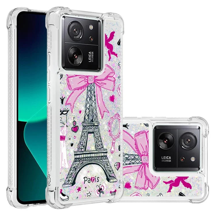 YB Quicksand Series-2 for Xiaomi 13T / 13T Pro / Redmi K60 Ultra Case Glitter Waterfall Pattern Phone Cover