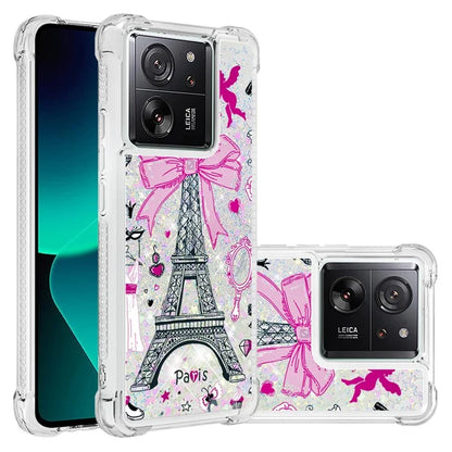 YB Quicksand Series-2 for Xiaomi 13T / 13T Pro / Redmi K60 Ultra Case Glitter Waterfall Pattern Phone Cover