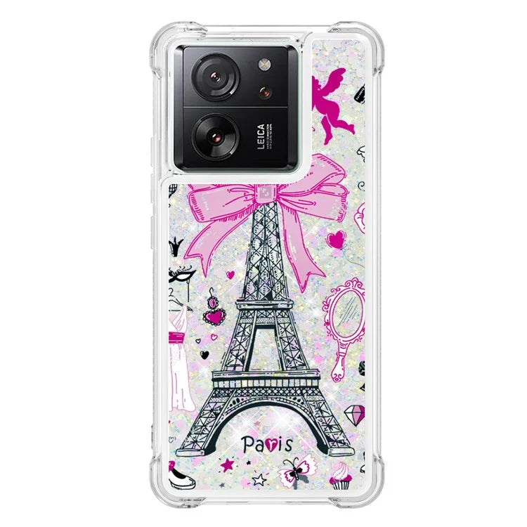 YB Quicksand Series-2 for Xiaomi 13T / 13T Pro / Redmi K60 Ultra Case Glitter Waterfall Pattern Phone Cover