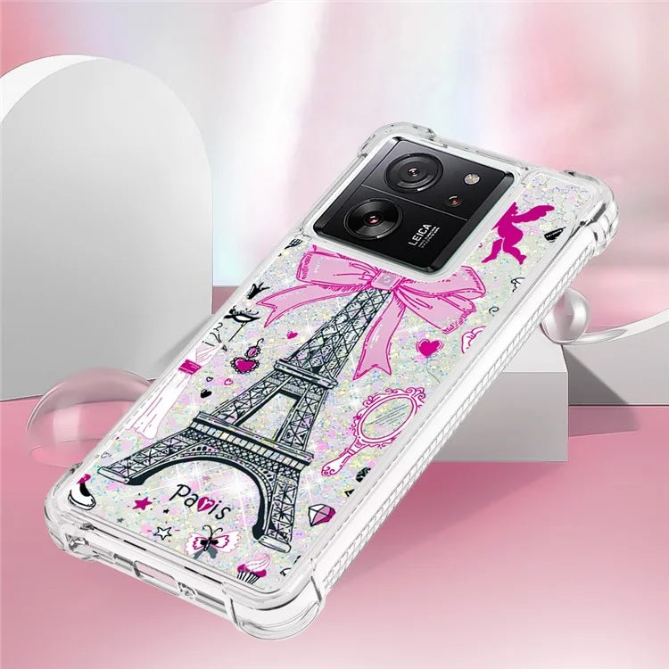 YB Quicksand Series-2 for Xiaomi 13T / 13T Pro / Redmi K60 Ultra Case Glitter Waterfall Pattern Phone Cover