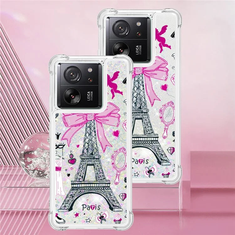 YB Quicksand Series-2 for Xiaomi 13T / 13T Pro / Redmi K60 Ultra Case Glitter Waterfall Pattern Phone Cover