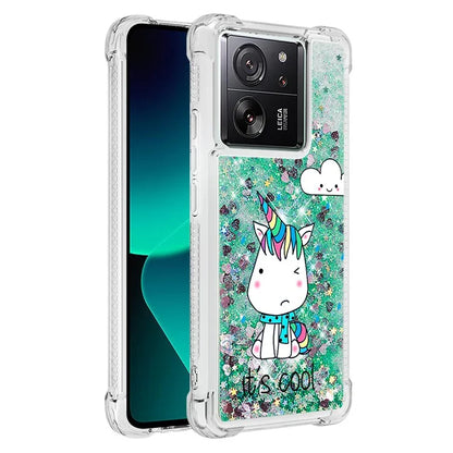 YB Quicksand Series-2 for Xiaomi 13T / 13T Pro / Redmi K60 Ultra Case Glitter Waterfall Pattern Phone Cover