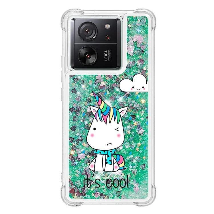 YB Quicksand Series-2 for Xiaomi 13T / 13T Pro / Redmi K60 Ultra Case Glitter Waterfall Pattern Phone Cover