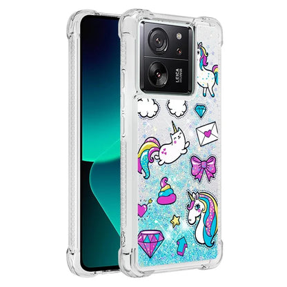 YB Quicksand Series-2 for Xiaomi 13T / 13T Pro / Redmi K60 Ultra Case Glitter Waterfall Pattern Phone Cover