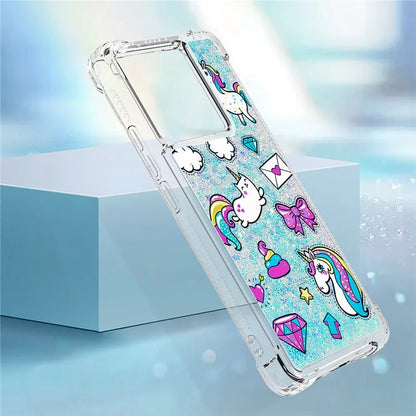YB Quicksand Series-2 for Xiaomi 13T / 13T Pro / Redmi K60 Ultra Case Glitter Waterfall Pattern Phone Cover