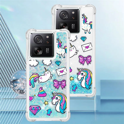 YB Quicksand Series-2 for Xiaomi 13T / 13T Pro / Redmi K60 Ultra Case Glitter Waterfall Pattern Phone Cover