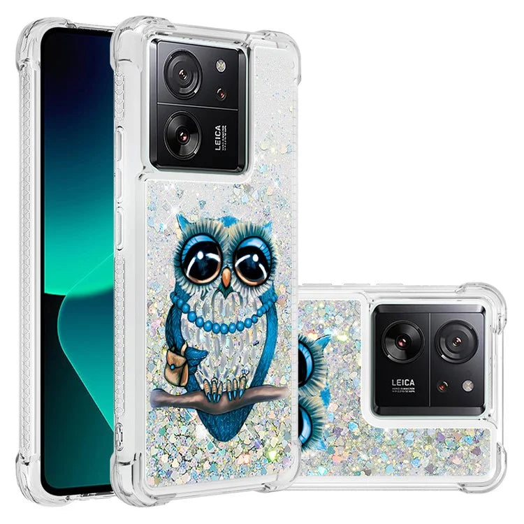 YB Quicksand Series-2 for Xiaomi 13T / 13T Pro / Redmi K60 Ultra Case Glitter Waterfall Pattern Phone Cover