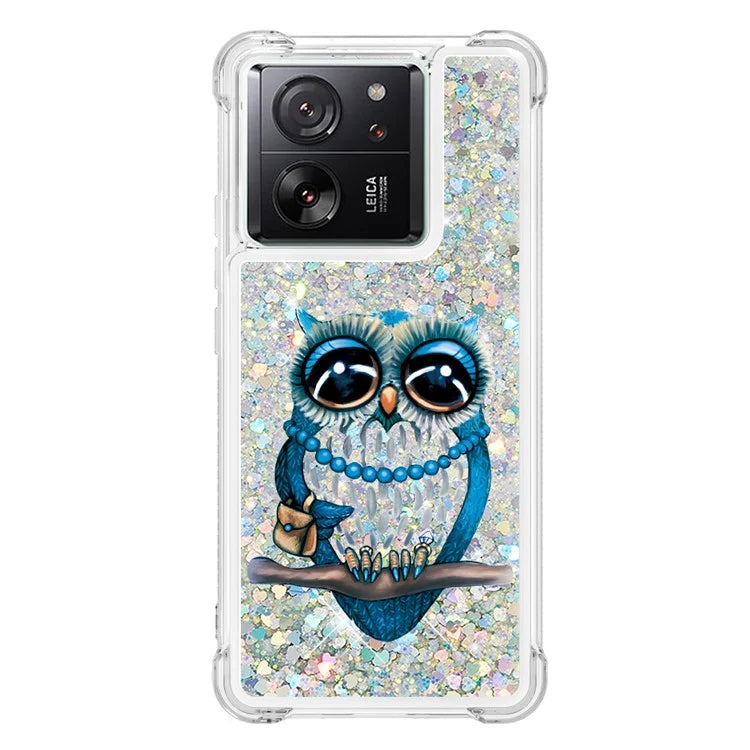 YB Quicksand Series-2 for Xiaomi 13T / 13T Pro / Redmi K60 Ultra Case Glitter Waterfall Pattern Phone Cover
