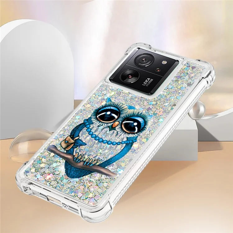 YB Quicksand Series-2 for Xiaomi 13T / 13T Pro / Redmi K60 Ultra Case Glitter Waterfall Pattern Phone Cover