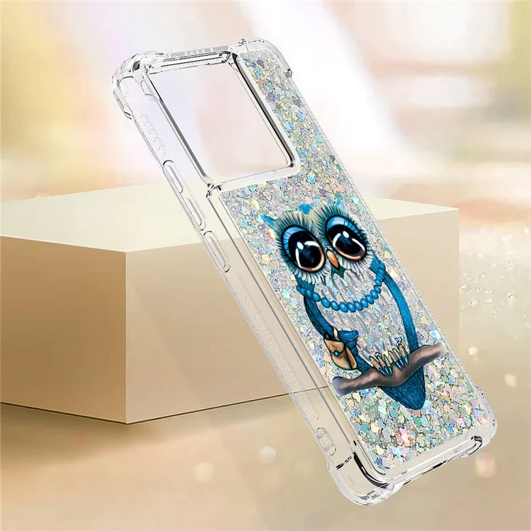 YB Quicksand Series-2 for Xiaomi 13T / 13T Pro / Redmi K60 Ultra Case Glitter Waterfall Pattern Phone Cover