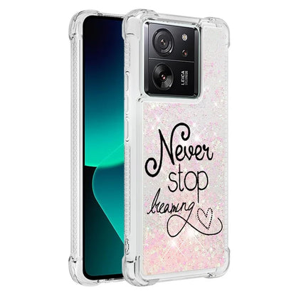 YB Quicksand Series-2 for Xiaomi 13T / 13T Pro / Redmi K60 Ultra Case Glitter Waterfall Pattern Phone Cover
