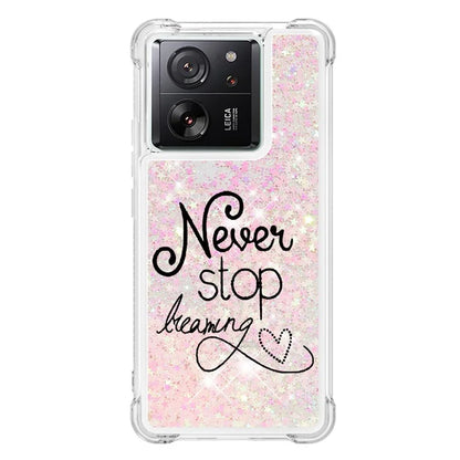 YB Quicksand Series-2 for Xiaomi 13T / 13T Pro / Redmi K60 Ultra Case Glitter Waterfall Pattern Phone Cover