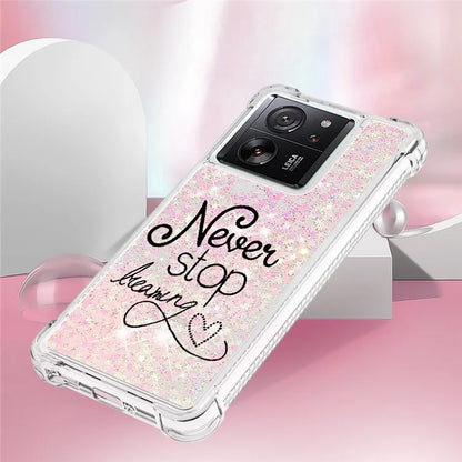 YB Quicksand Series-2 for Xiaomi 13T / 13T Pro / Redmi K60 Ultra Case Glitter Waterfall Pattern Phone Cover