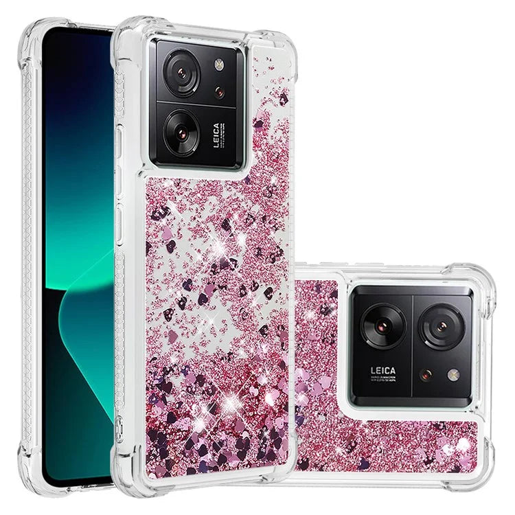 YB Quicksand Series-1 for Xiaomi 13T / 13T Pro / Redmi K60 Ultra Case Moving Bling TPU Cover