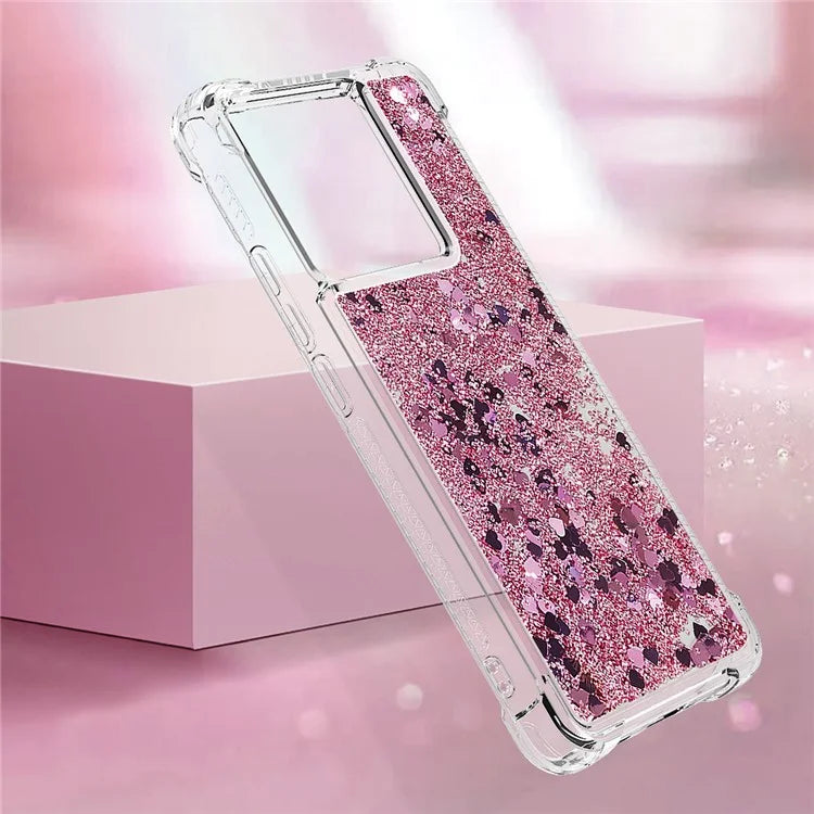 YB Quicksand Series-1 for Xiaomi 13T / 13T Pro / Redmi K60 Ultra Case Moving Bling TPU Cover