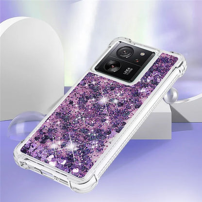 YB Quicksand Series-1 for Xiaomi 13T / 13T Pro / Redmi K60 Ultra Case Moving Bling TPU Cover