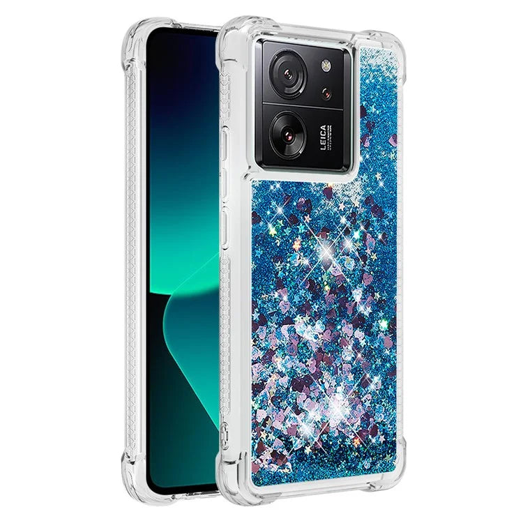 YB Quicksand Series-1 for Xiaomi 13T / 13T Pro / Redmi K60 Ultra Case Moving Bling TPU Cover