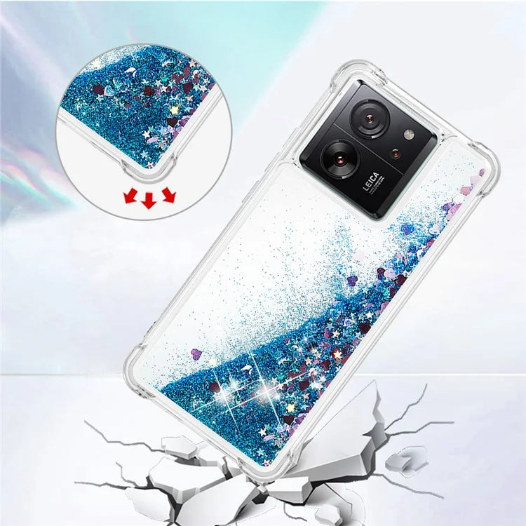 YB Quicksand Series-1 for Xiaomi 13T / 13T Pro / Redmi K60 Ultra Case Moving Bling TPU Cover