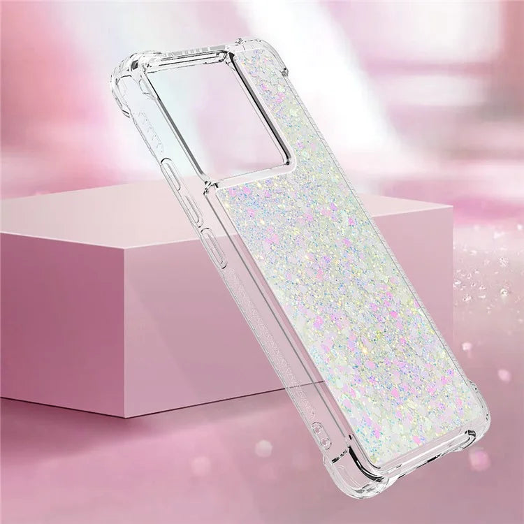 YB Quicksand Series-1 for Xiaomi 13T / 13T Pro / Redmi K60 Ultra Case Moving Bling TPU Cover