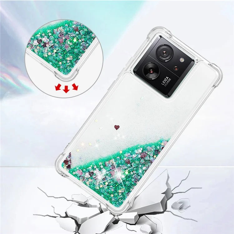 YB Quicksand Series-1 for Xiaomi 13T / 13T Pro / Redmi K60 Ultra Case Moving Bling TPU Cover