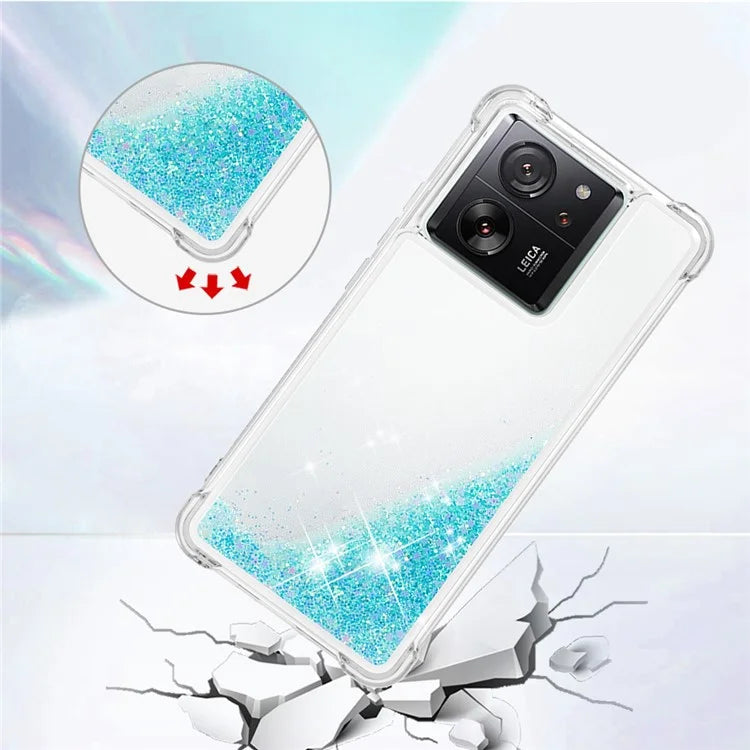 YB Quicksand Series-1 for Xiaomi 13T / 13T Pro / Redmi K60 Ultra Case Moving Bling TPU Cover