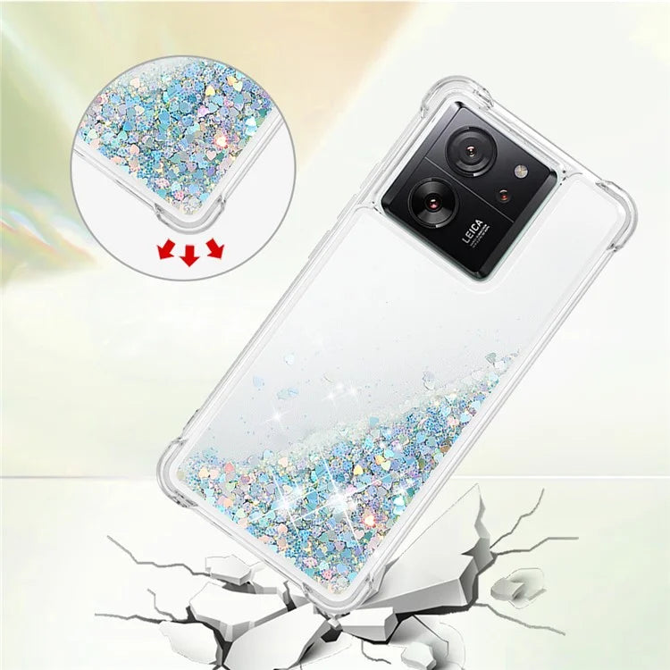 YB Quicksand Series-1 for Xiaomi 13T / 13T Pro / Redmi K60 Ultra Case Moving Bling TPU Cover