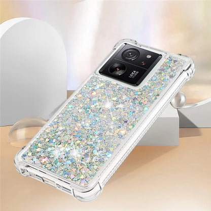 YB Quicksand Series-1 for Xiaomi 13T / 13T Pro / Redmi K60 Ultra Case Moving Bling TPU Cover