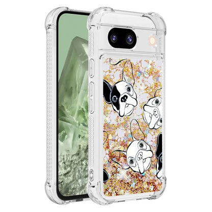 YB Quicksand Series-2 for Google Pixel 8a Case Pattern TPU Floating Sparkle Phone Cover