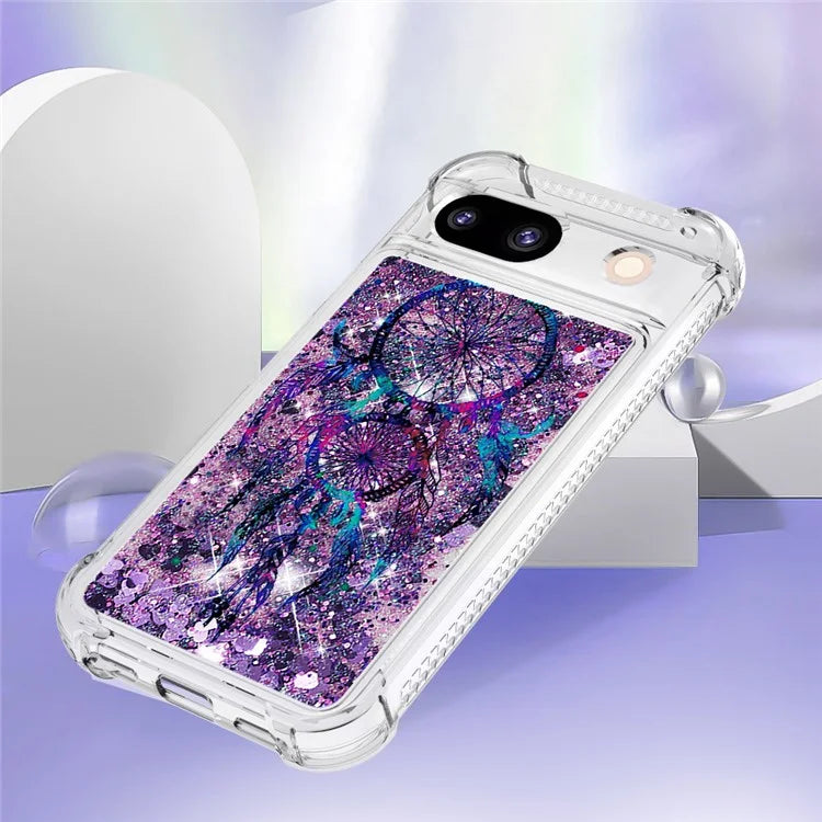 YB Quicksand Series-2 for Google Pixel 8a Case Pattern TPU Floating Sparkle Phone Cover