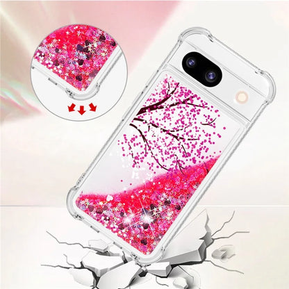 YB Quicksand Series-2 for Google Pixel 8a Case Pattern TPU Floating Sparkle Phone Cover