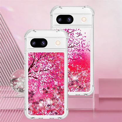 YB Quicksand Series-2 for Google Pixel 8a Case Pattern TPU Floating Sparkle Phone Cover