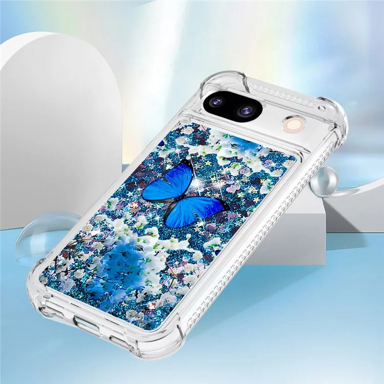 YB Quicksand Series-2 for Google Pixel 8a Case Pattern TPU Floating Sparkle Phone Cover