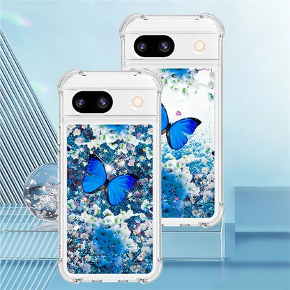 YB Quicksand Series-2 for Google Pixel 8a Case Pattern TPU Floating Sparkle Phone Cover