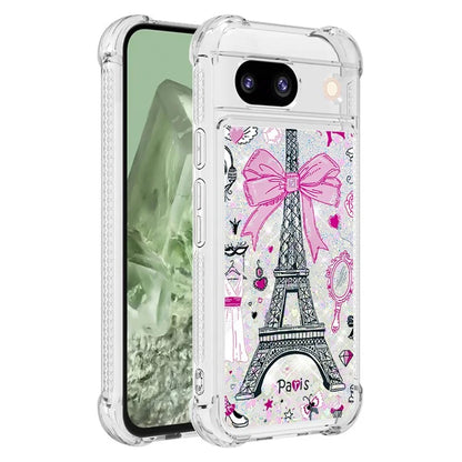 YB Quicksand Series-2 for Google Pixel 8a Case Pattern TPU Floating Sparkle Phone Cover